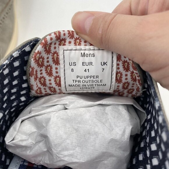 BEN SHERMAN SIZE 8 NICHOLAS GREY WINGTIP SNEAKERS NIB - Picture 7 of 10